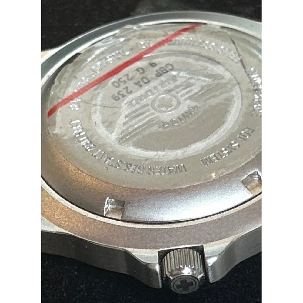 Swiss Air Force Professional Watch Black Dial Stainless Steel GBP OA 239 9 G 250